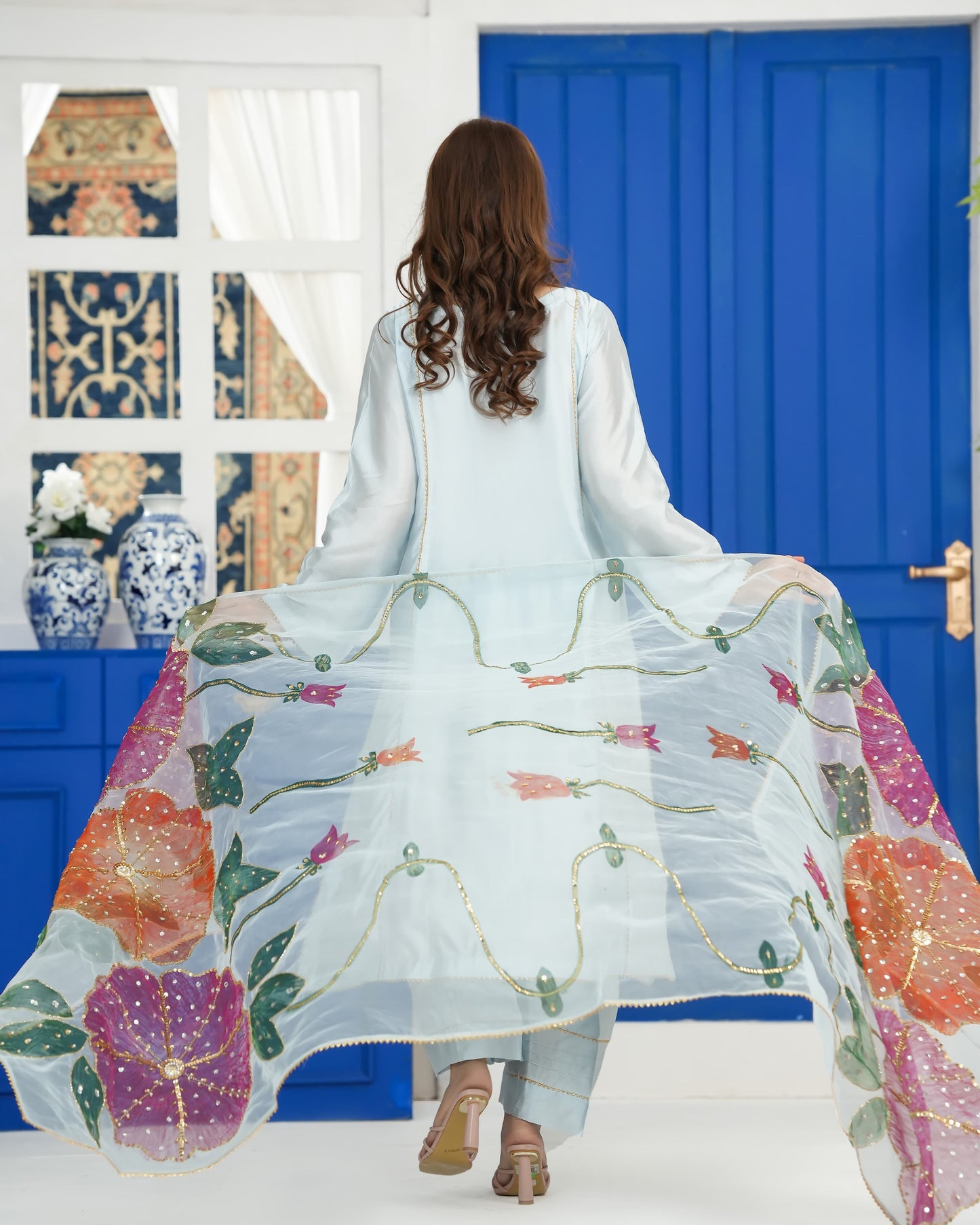 3 Piece Sheesha Silk suits|RC 25-017