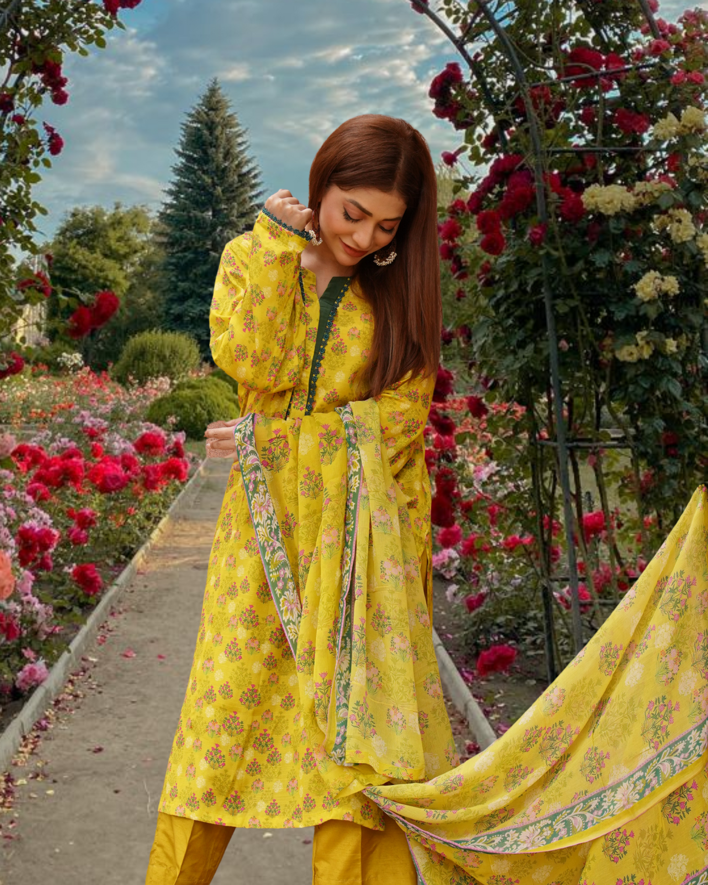 3PC Lawn Suits |RC- 24-007