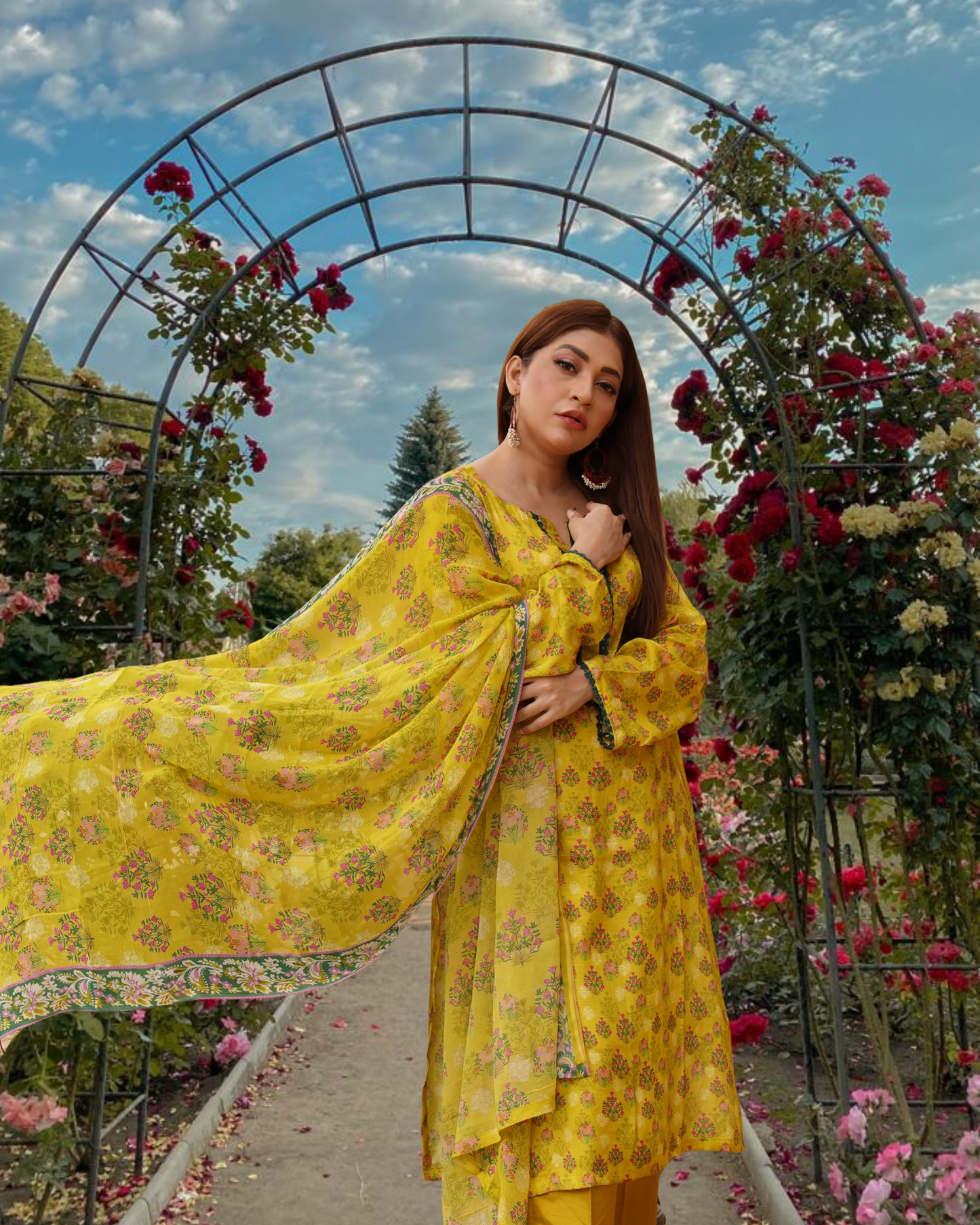 3PC Lawn Suits |RC- 24-007