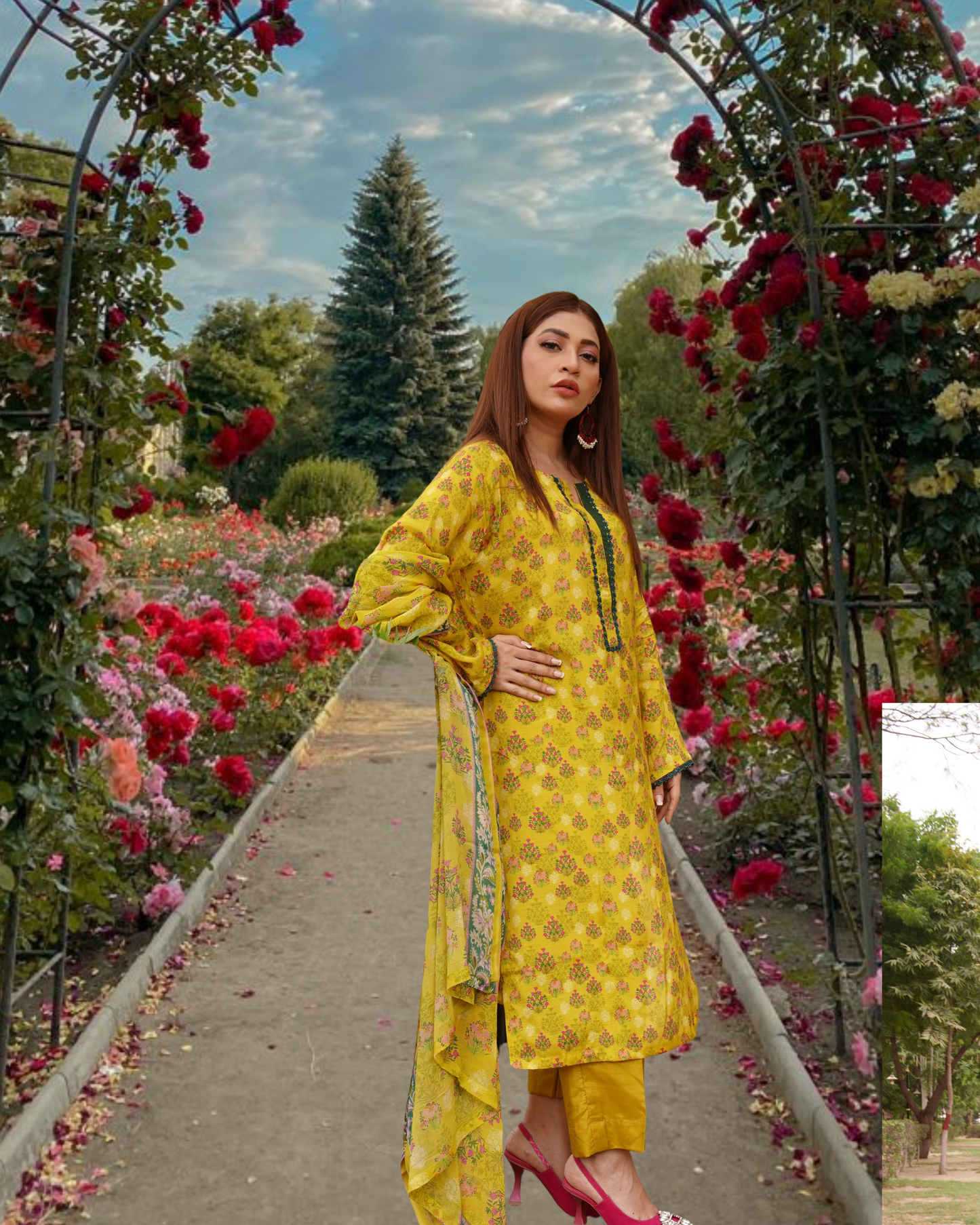 3PC Lawn Suits |RC- 24-007