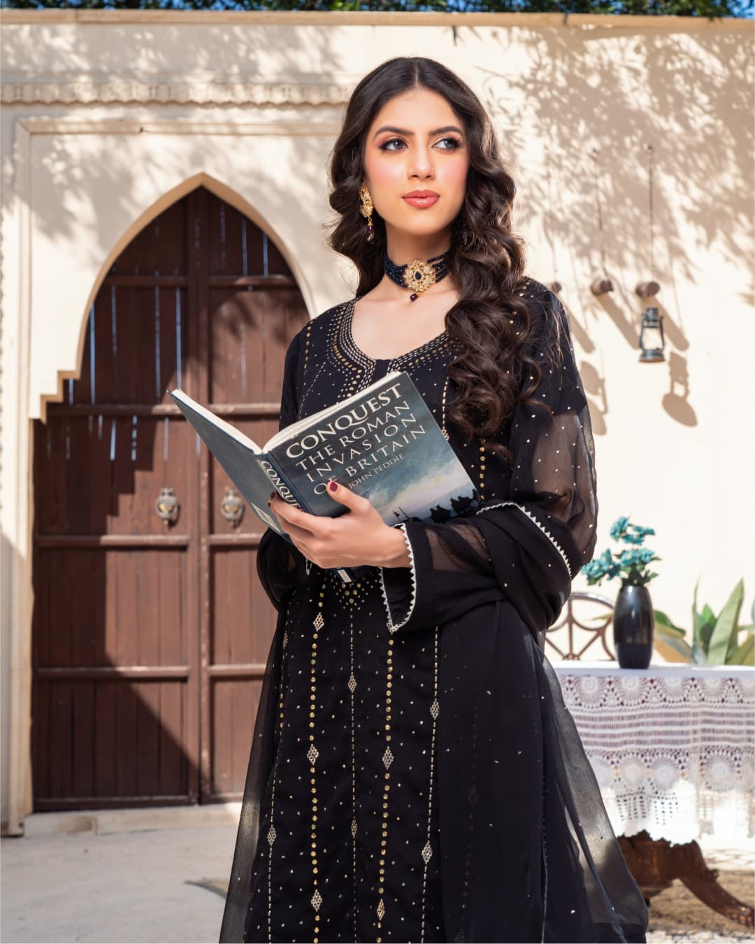 3 Piece Embroidered on Khadi Net suits|RC 24-05