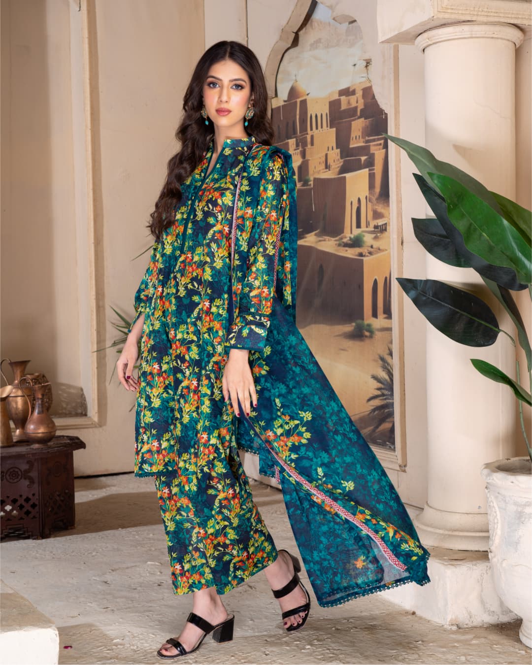 3PC PRINTED LAWN|RC 24-18 UNSTITCHED