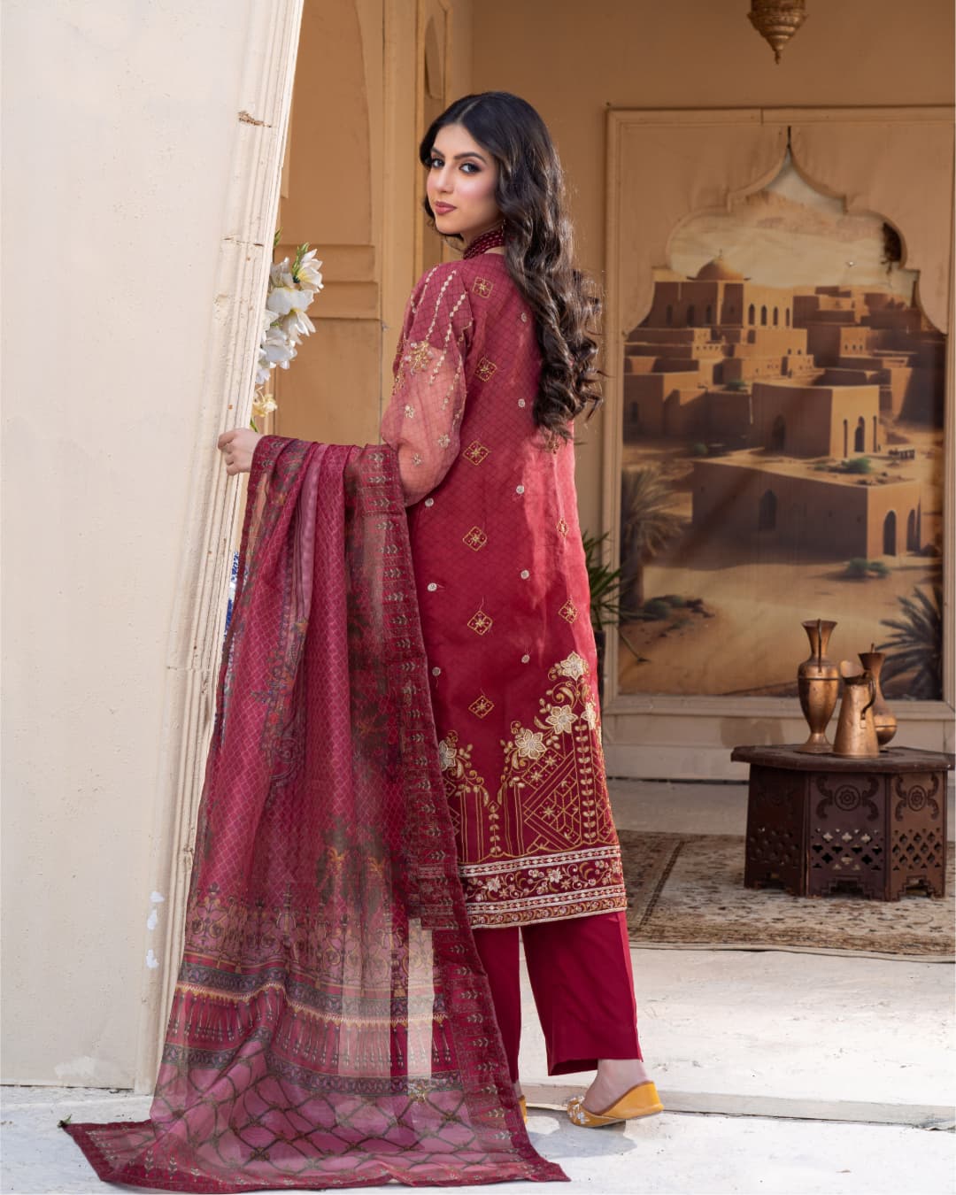 3PC Embroidered on khaadi |RC 24-07