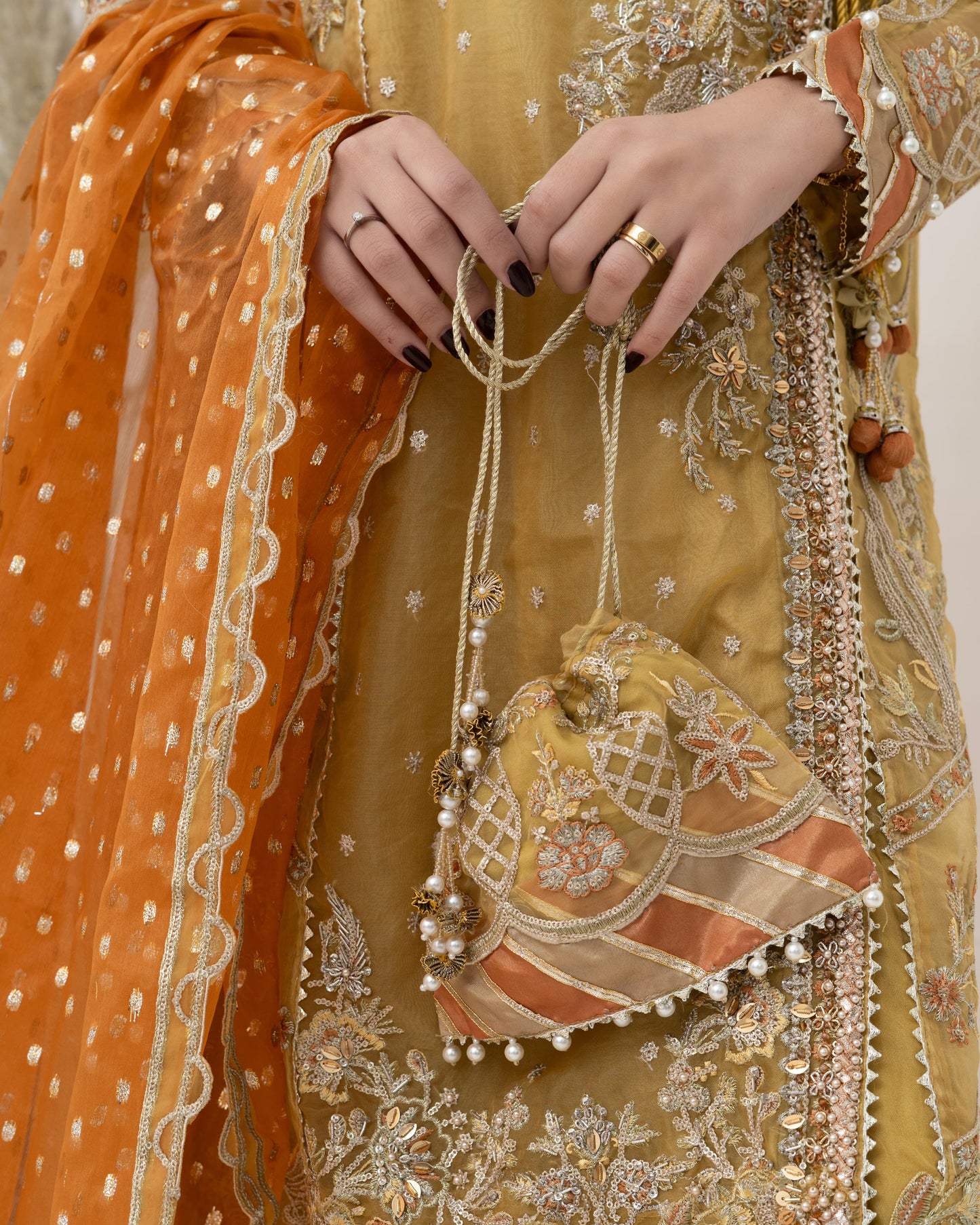3 Piece Embroidered Organza suits |RC 25-001
