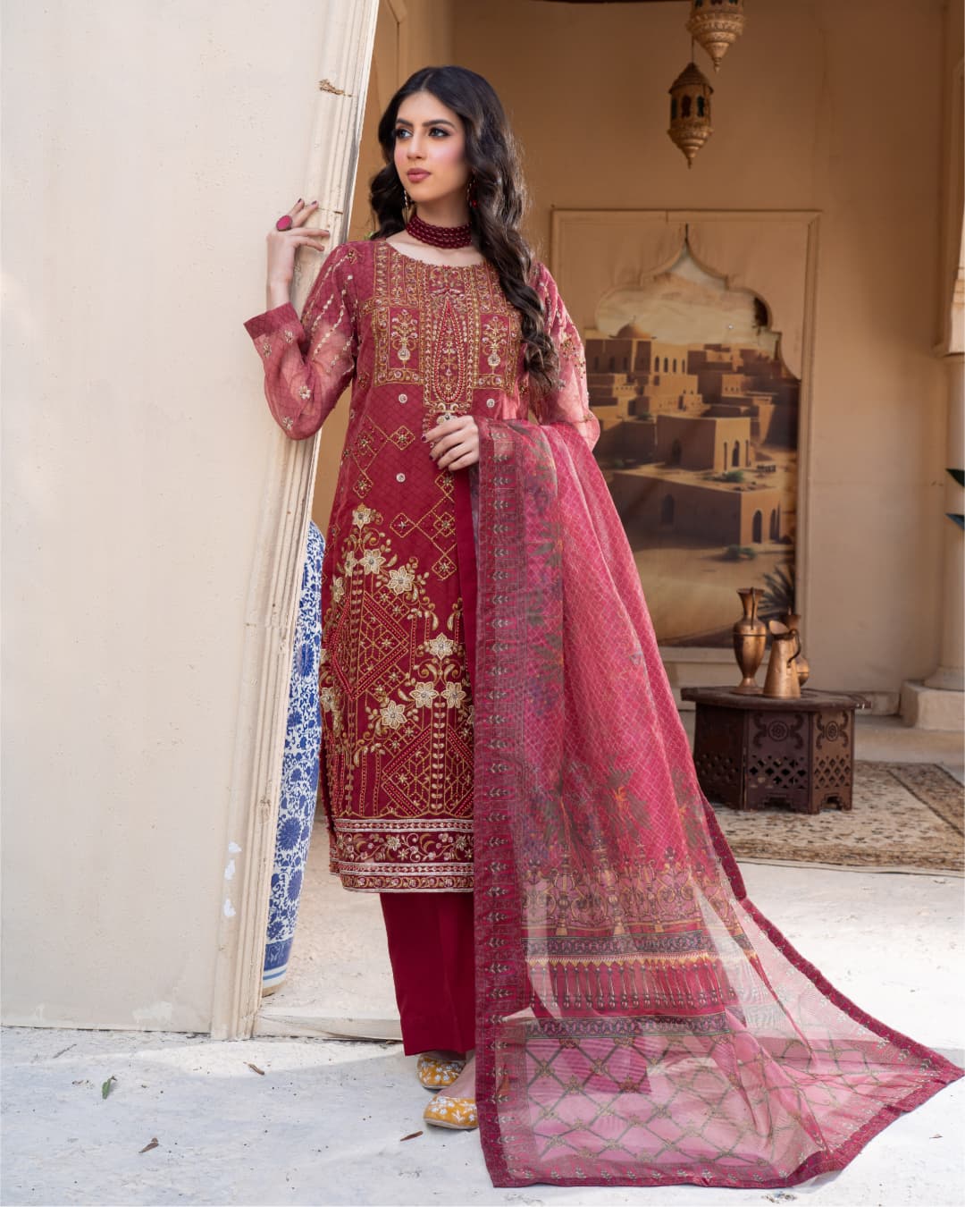 3PC Embroidered on khaadi |RC 24-07