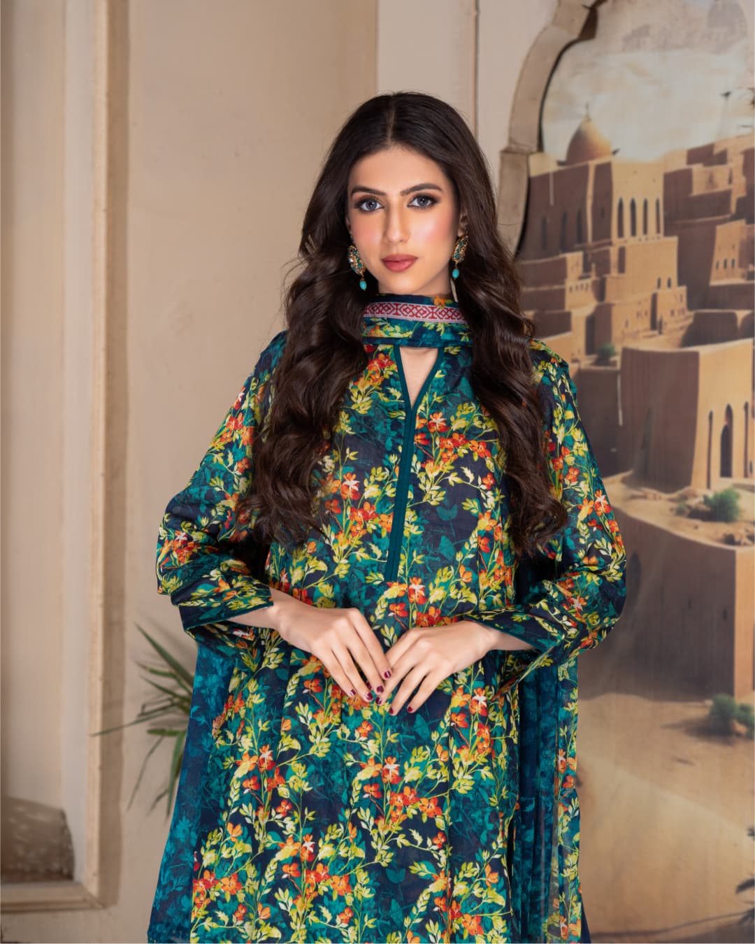 3PC PRINTED LAWN|RC 24-18 UNSTITCHED