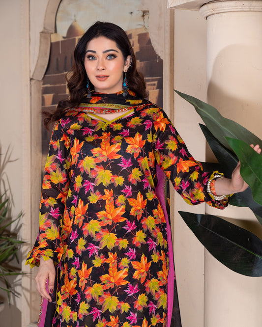 3 Piece Printed Lawn suits|RC-U 24-02 UNSTITCHED