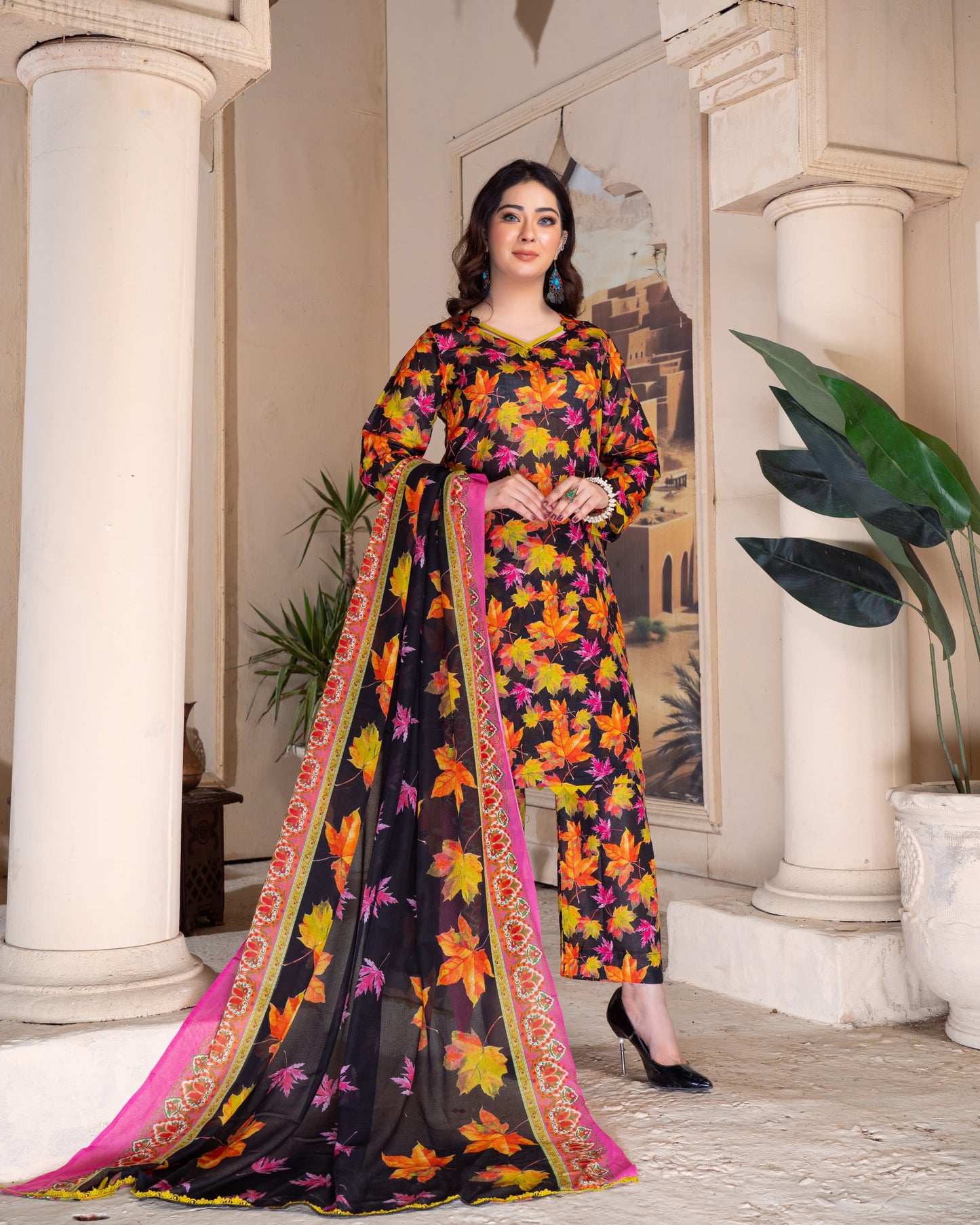 3 Piece Printed Lawn suits|RC-U 24-02 UNSTITCHED