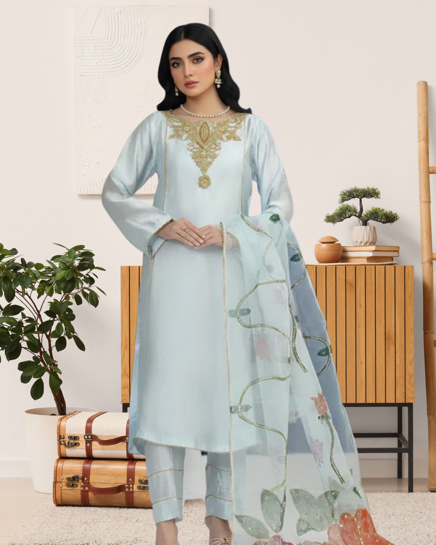 3 Piece Sheesha Silk suits|RC 25-017