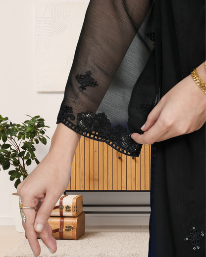 3 Piece Embroidered on Chiffon suits|RC 25-015