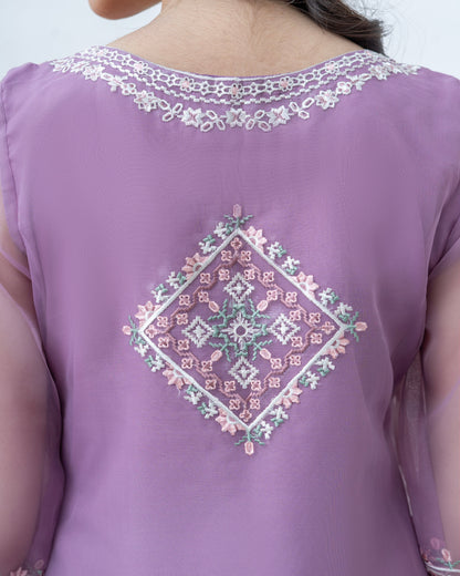 3 Piece Embroidered Organza suits |RC 25-036