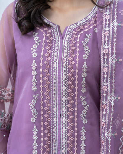 3 Piece Embroidered Organza suits |RC 25-036