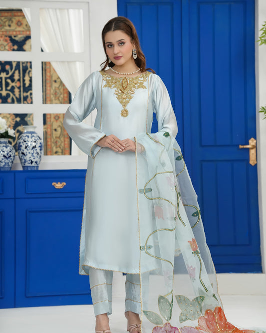 3 Piece Sheesha Silk suits|RC 25-017