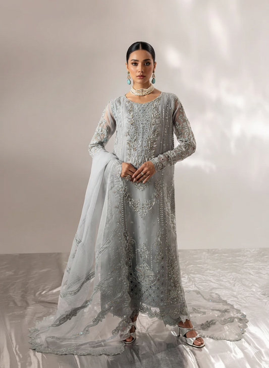 3 Piece Embroidered on Chiffon suits|RC 25-021