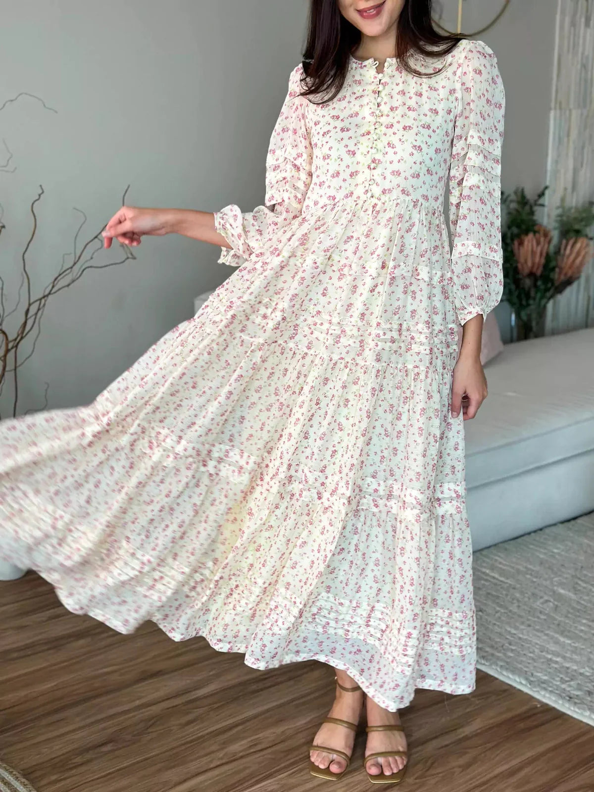 Amara Long Floral Dress-Victoria-000-3